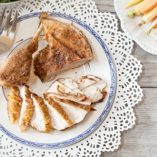 Dry Spice Rub Spatchcock Turkey