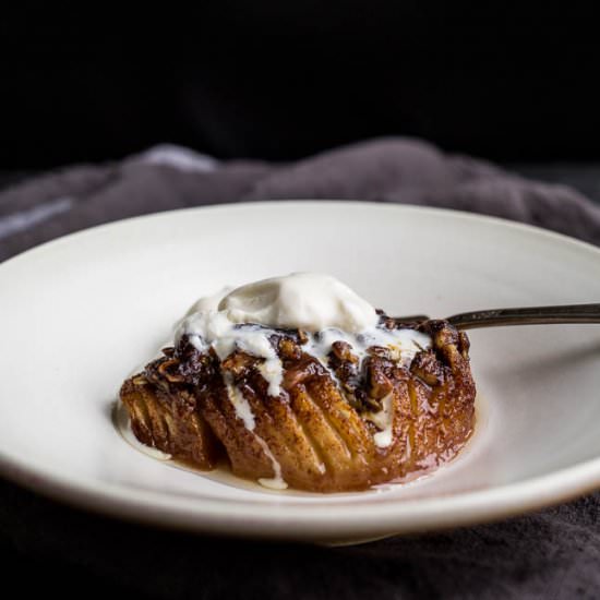 Hasselback Pears