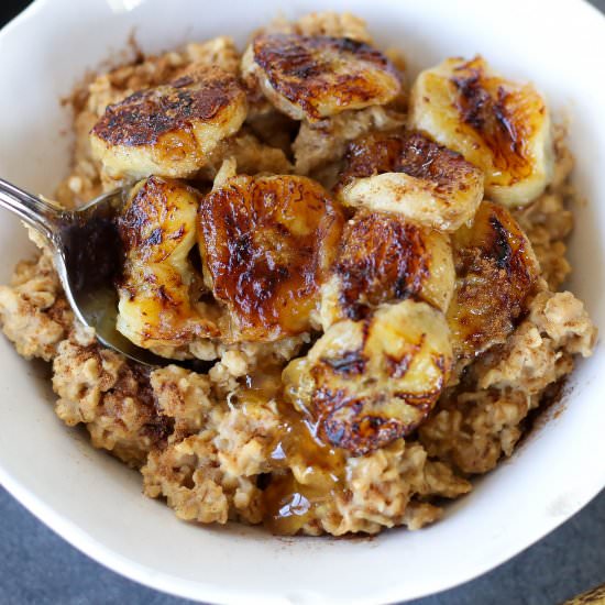 Bananas Foster Oatmeal