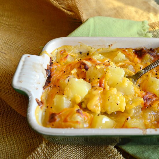 Easy Cheesy Pineapple Bake
