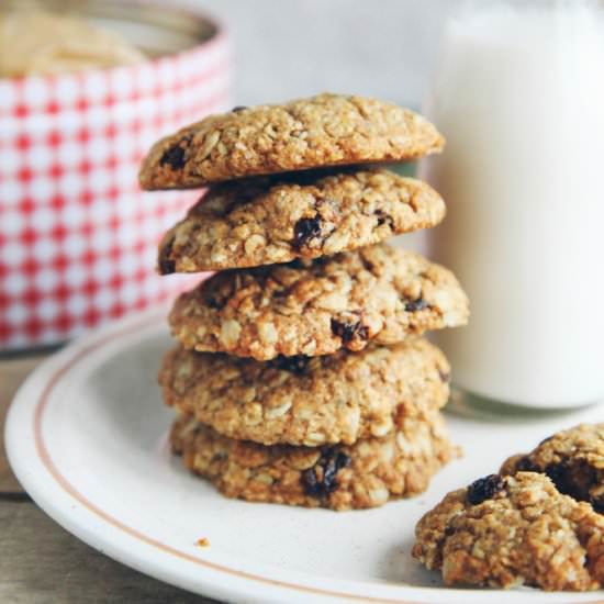 Spiced Orange Oatmeal Cookies