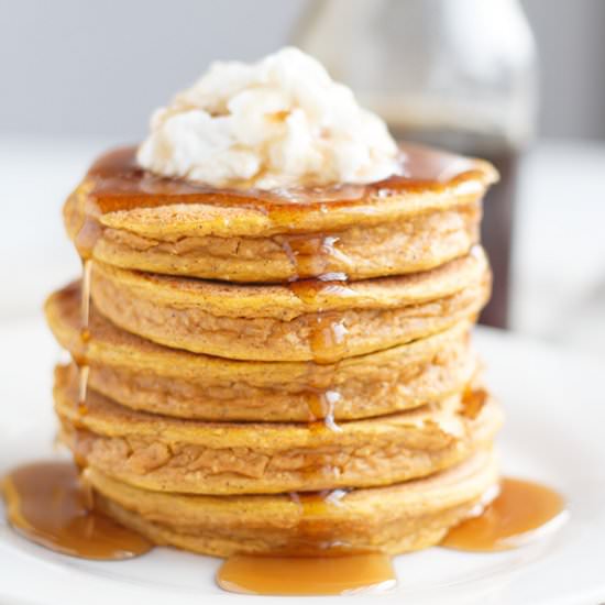 Pumpkin Protein Pancakes