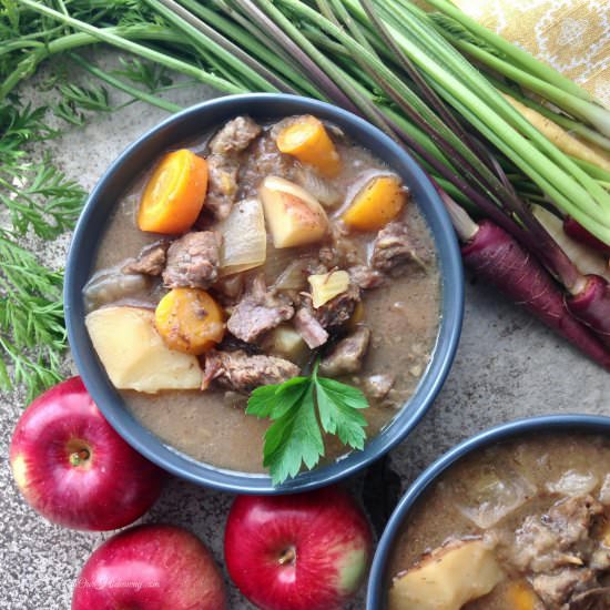 Slow Cooker Apple Cider Beef Stew