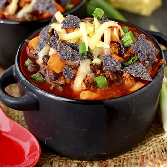 Sweet Potato, Poblano and Chorizo
