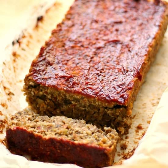Vegan Cauliflower Lentil Loaf
