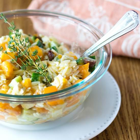 Greek Pasta Salad with Orzo