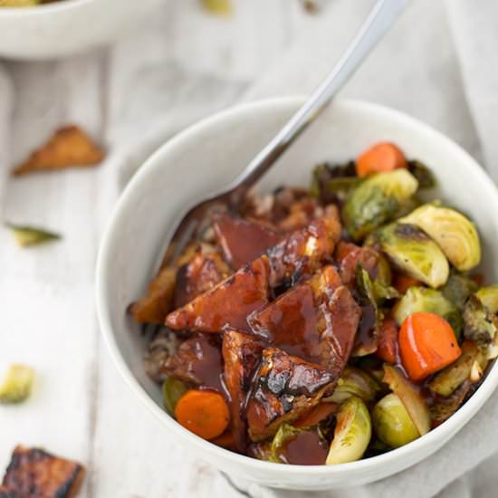 Vegan BBQ Tempeh Bowl