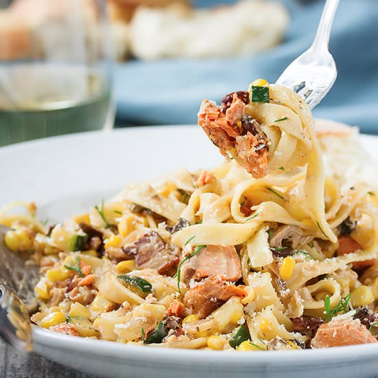 Salmon Pasta Chowder