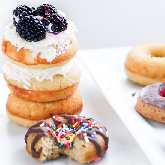 Gluten Free Baked Yeast Donuts