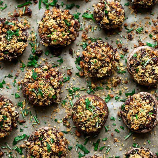 Vegan Stuffed Mushrooms
