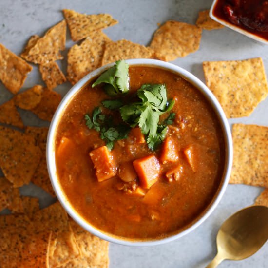 Chipotle Turkey Sweet Potato Chili