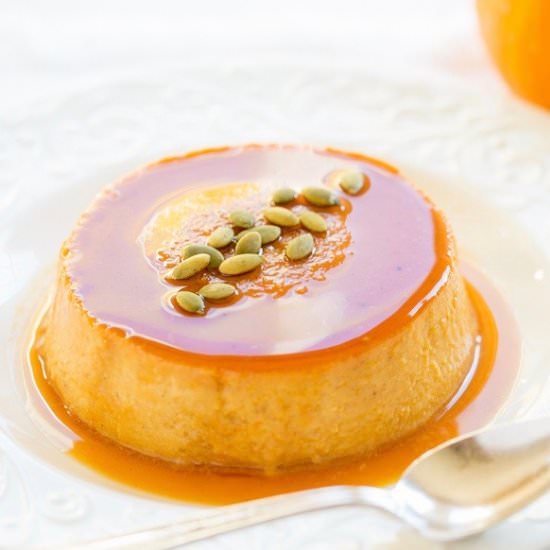Pumpkin Caramel Flan