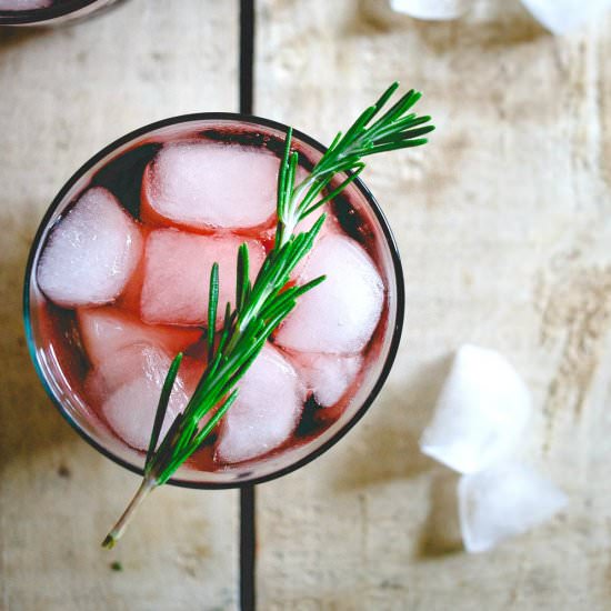 Cherry Red Wine Spritzer