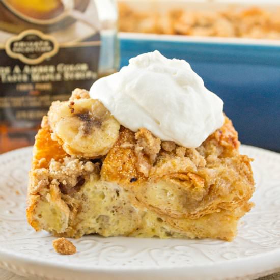Bananas Foster Breakfast Casserole