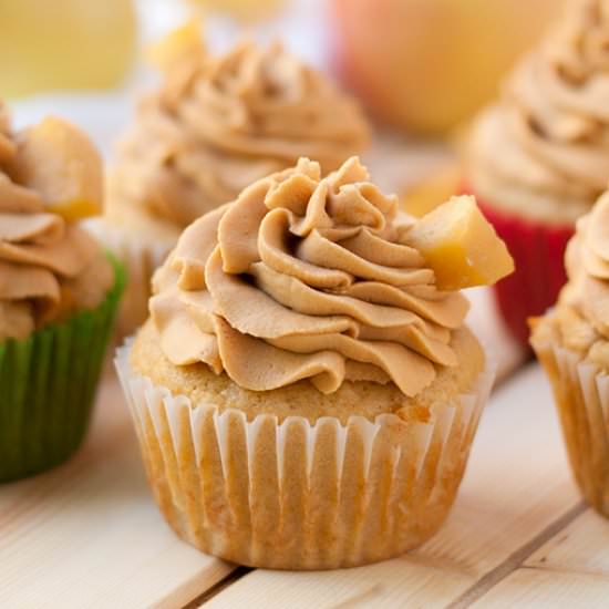 Caramel Apple Cupcakes