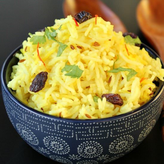 Vegan Turmeric and Saffron Rice