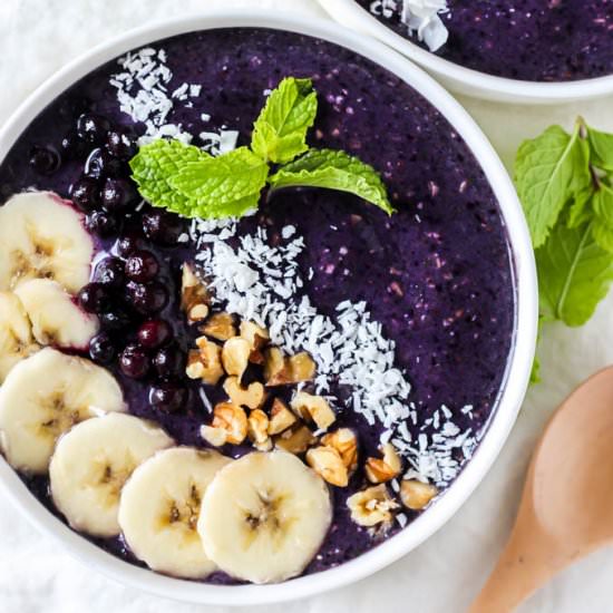 Blueberry Mint Smoothie Bowl