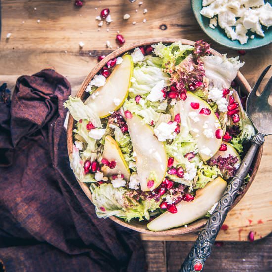 Pear Pomegranate Salad