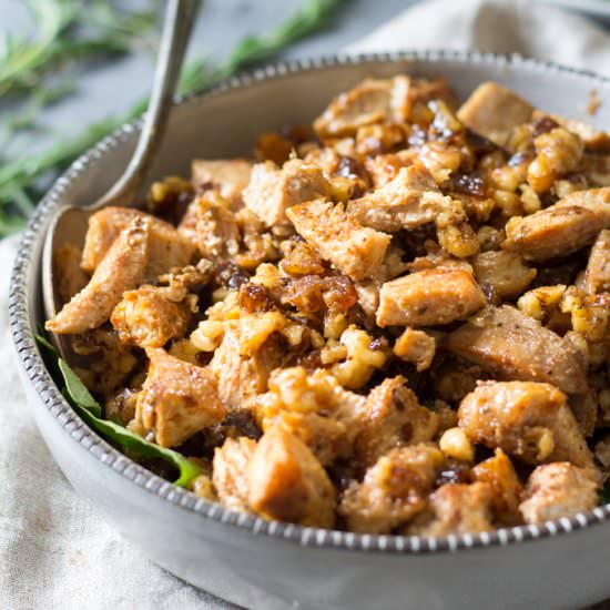 Chicken Sada with Dates & Walnuts