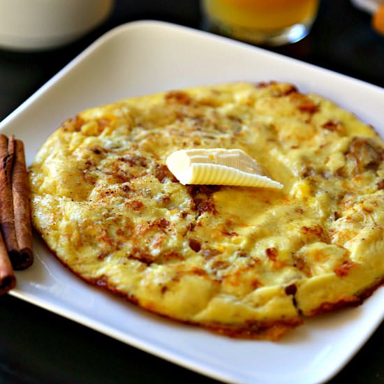 Sweet Omelet with Dried Apricots