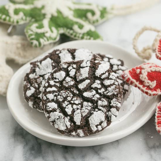 Festive Chocolate Crinkles