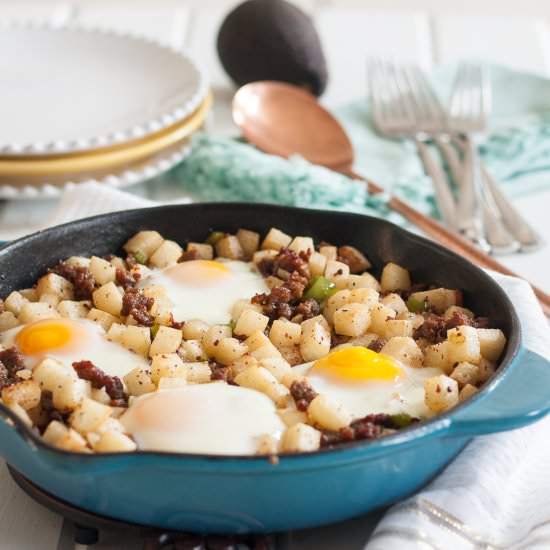 Low Carb Jicama Breakfast Skillet