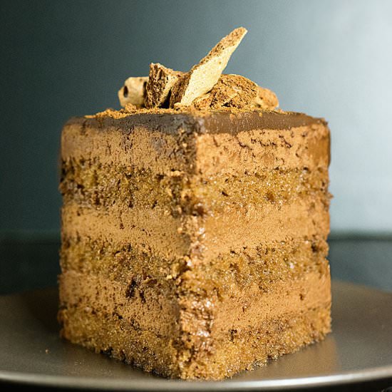 Pure chocolate mousse cake