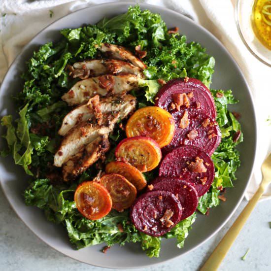 Balsamic Chicken Beet & Bacon Salad