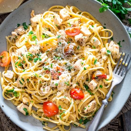 Jacked-Up Chicken Scampi