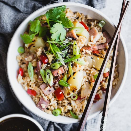 Ham and Pineapple Fried Rice