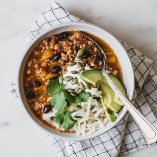 Turkey Pumpkin Chili