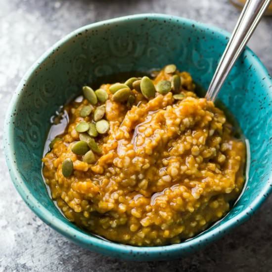 Spiced Pumpkin Steel Cut Oats