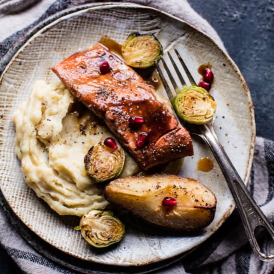 Maple Glazed Baked Salmon