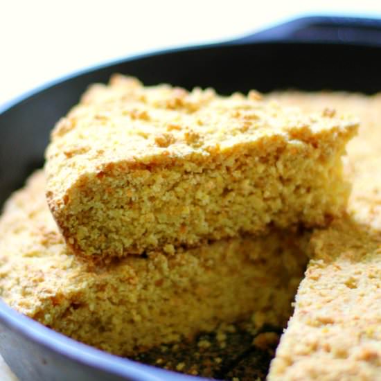 Rustic Gluten-Free Vegan Cornbread