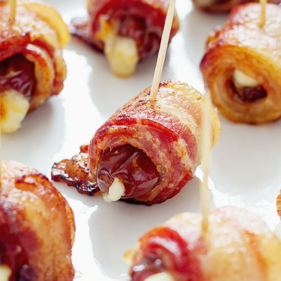 Baked Cheesy Bacon Wrapped Dates