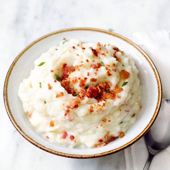 Bacon Garlic Parmesan Mashed Potato