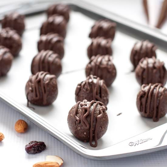 Chocolate Cherry Energy Bites