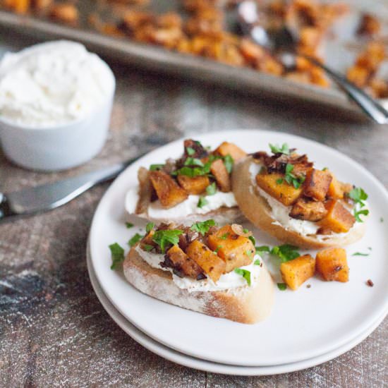 Butternut Squash Crostini