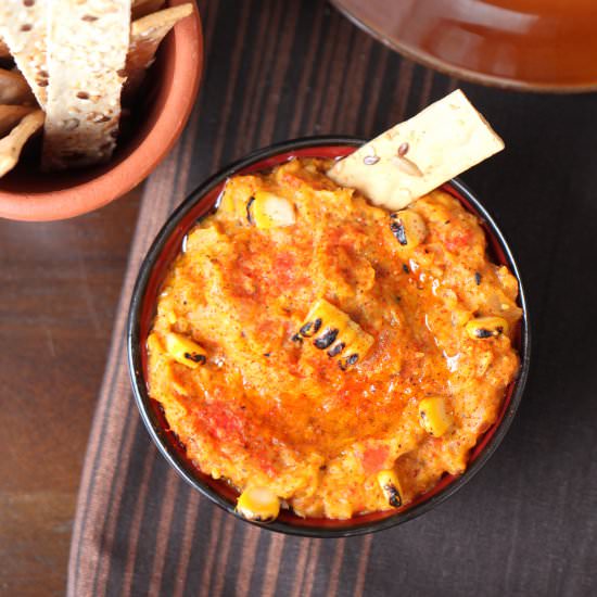 Smokin’ Hot Fire-Roasted Corn Dip