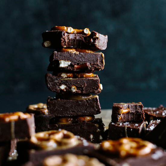 Chocolate Pretzel Fudge