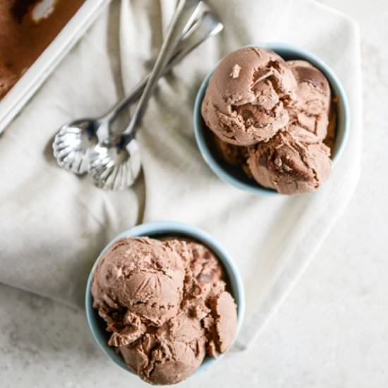 Chocolate Goat Cheese Ice Cream