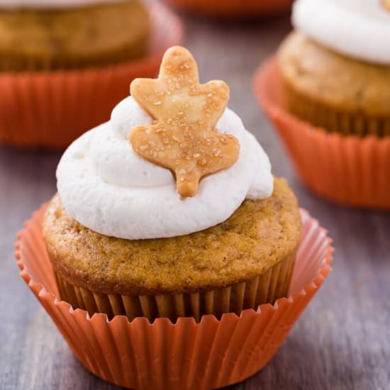 Pumpkin Pie Cupcakes