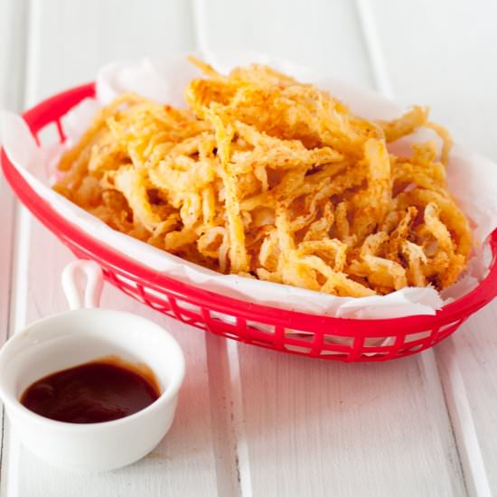 Smoked Paprika Onion Straws