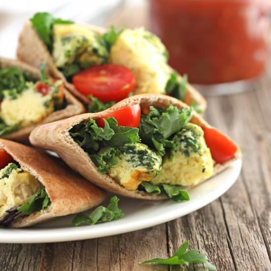 Kale and Feta Egg Muffins