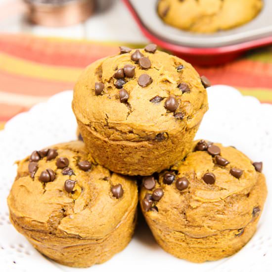Pumpkin Chocolate Chip Muffins