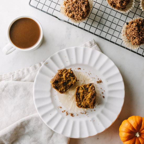 Pumpkin Oat Muffins