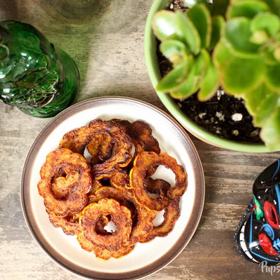 Caramelized Delicata Squash Crisps