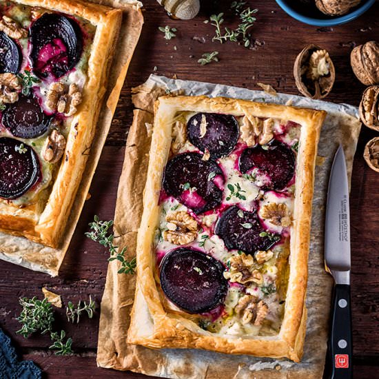 Goat’s Cheese Beetroot Tart