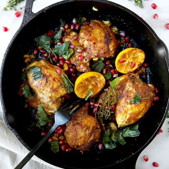 Curried Chicken With Pomegranate