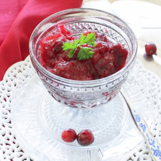 Cranberry Sauce For One